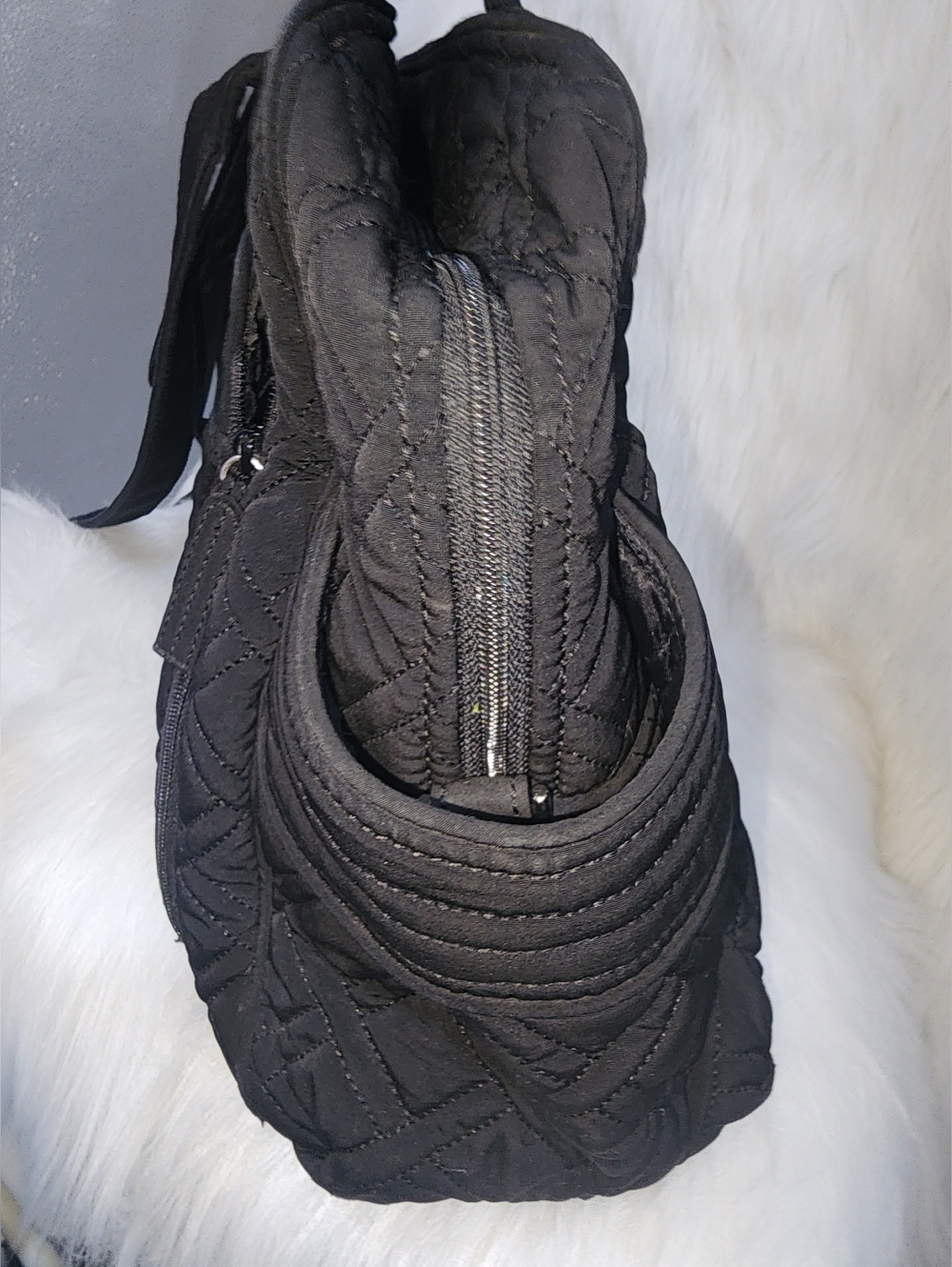 Vera Bradley Black Quilted On the StrollTote Bag Diaper Bag - Picture 9 of 9